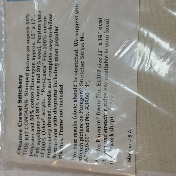 NEW Sealed 1978 Paragon  Stitchery/ Embroidery Hummel Boy With Bird Kit - Picture 8 of 8